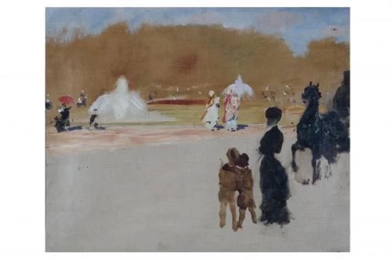 Giuseppe De Nittis - Nei giardini, Museo Civico Castello